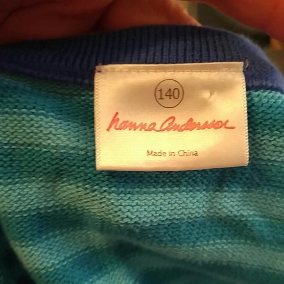 Hanna Andersson Knit Sleeveless Dress Sz 140 (10-12) - Picture 3 of 4